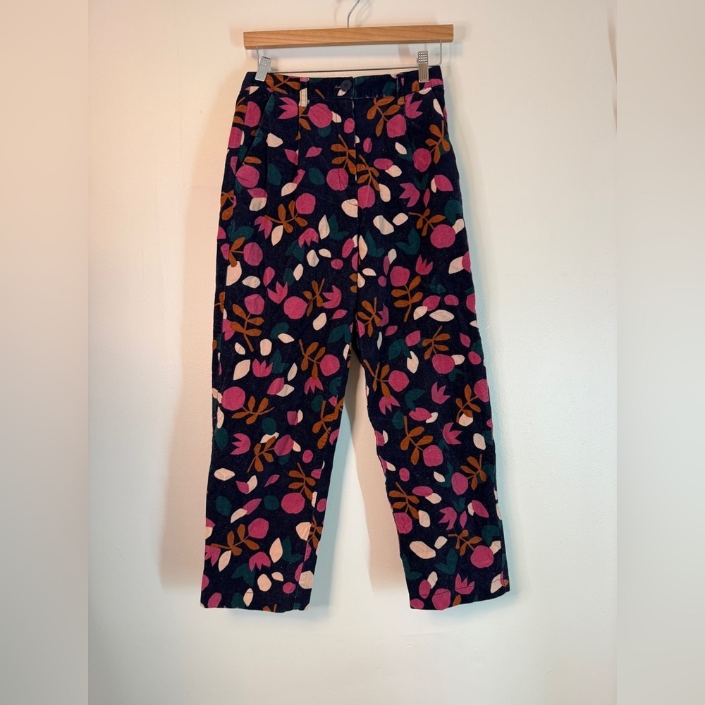 Princess Highway Jamie Corduroy Pants Floral Print Size 8